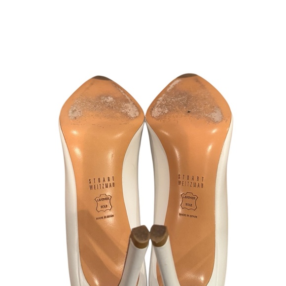STUART WEITZMAN- White pointed toe pump - Picture 4 of 4